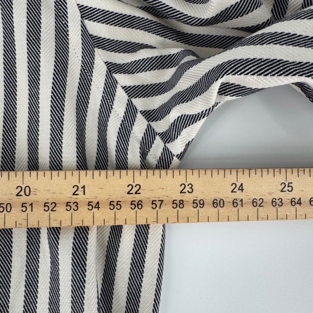 Peter Millar Mens Medium Striped Button Down Shirt Cotton Long Sleeve - Picture 6 of 6